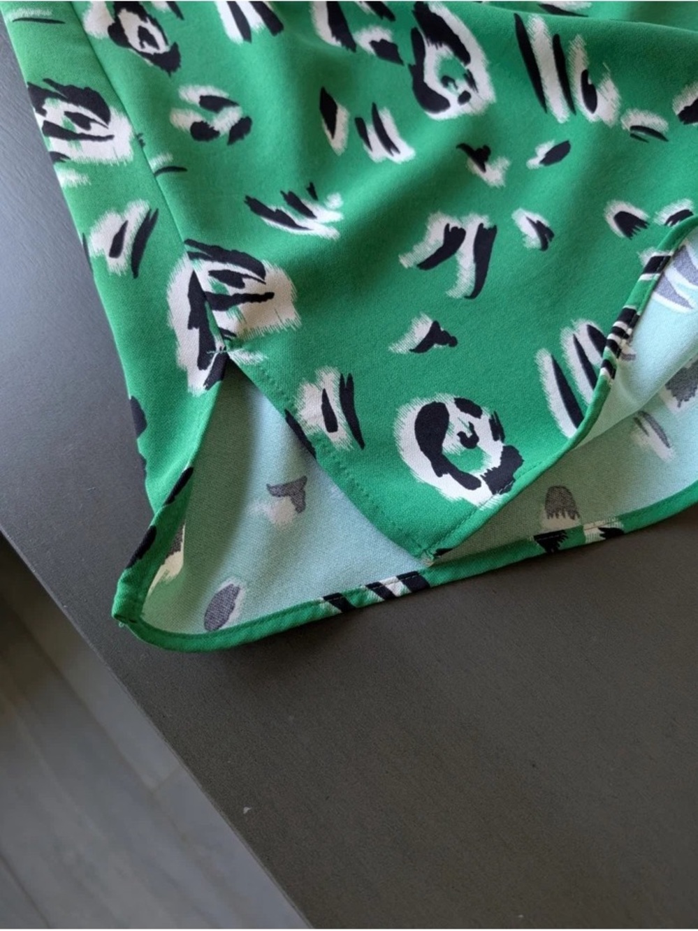 Investments Green Leopard-Print Button Down Shirt - Picture 7 of 11